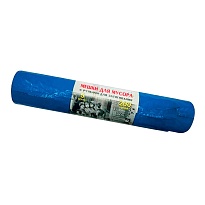 Мешки для мусора 200 л, с завязками, синие, в рулоне 5 шт., ПВД, 45 мкм, 1100х850 мм, Концепция Быта Vitalux, 604934 в Балаково