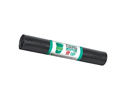 Мешки для мусора 160 л, черные, в рулоне 10 шт., ПВД, 25 мкм, 1100х800 мм, GRIFON, 101-031 в Балаково